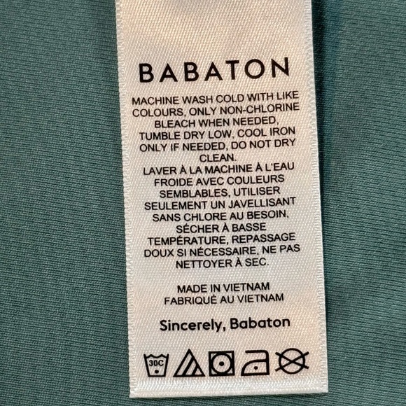 Aritzia Babaton | Contour Crew Waist T-Shirt | Turquoise/green | M - Picture 7 of 10